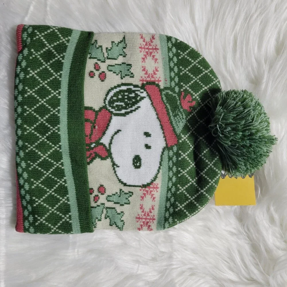 Peanuts Snoopy PomPom Beanie Winter Hat